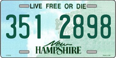 NH license plate 3512898