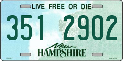 NH license plate 3512902