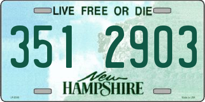 NH license plate 3512903