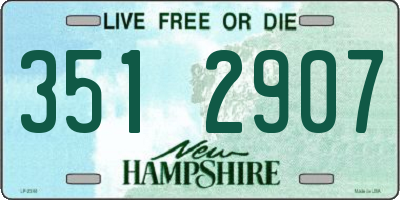 NH license plate 3512907