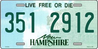 NH license plate 3512912