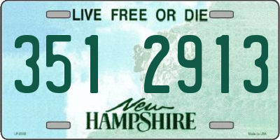 NH license plate 3512913