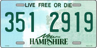 NH license plate 3512919