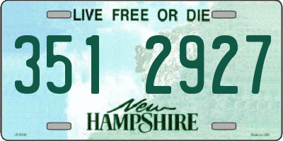 NH license plate 3512927