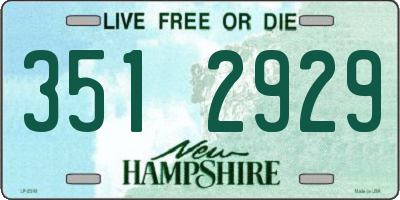 NH license plate 3512929