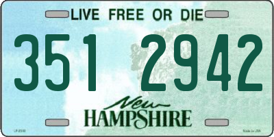 NH license plate 3512942
