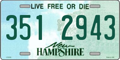 NH license plate 3512943