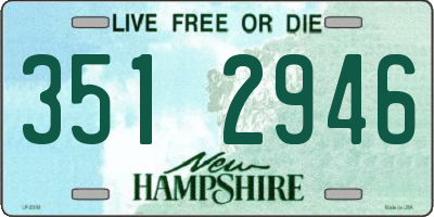NH license plate 3512946