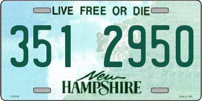 NH license plate 3512950