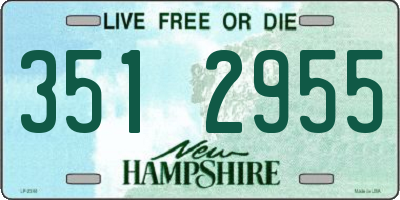 NH license plate 3512955