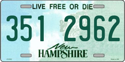 NH license plate 3512962