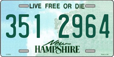 NH license plate 3512964