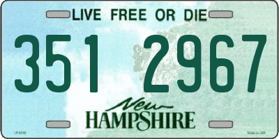 NH license plate 3512967