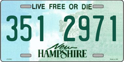 NH license plate 3512971