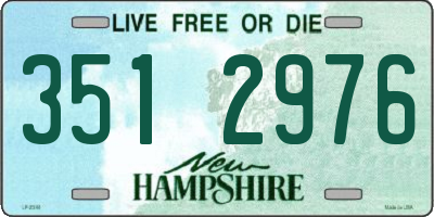 NH license plate 3512976