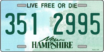 NH license plate 3512995