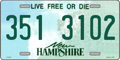 NH license plate 3513102