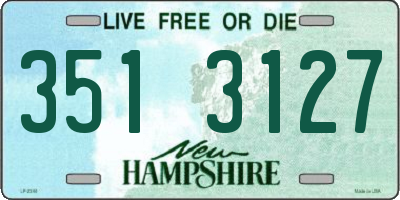 NH license plate 3513127