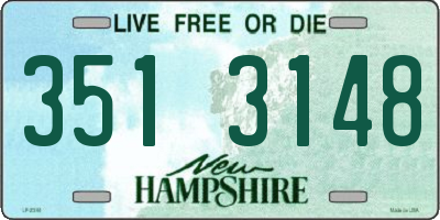 NH license plate 3513148