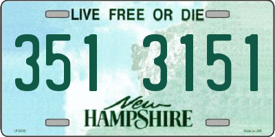 NH license plate 3513151