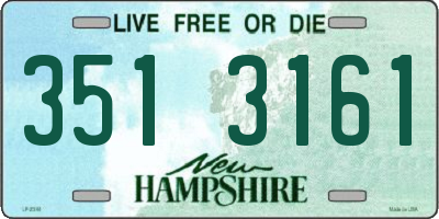 NH license plate 3513161
