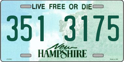NH license plate 3513175