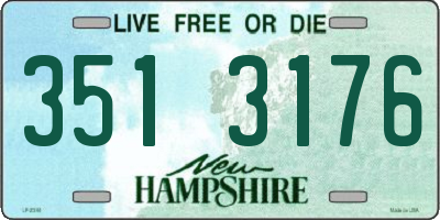 NH license plate 3513176