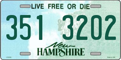 NH license plate 3513202