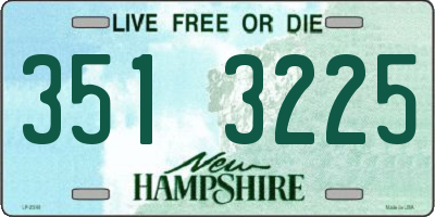 NH license plate 3513225