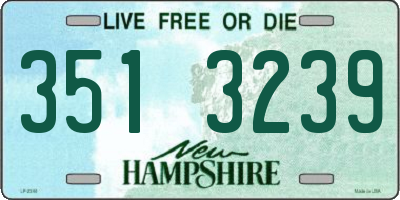 NH license plate 3513239