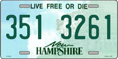 NH license plate 3513261