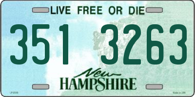 NH license plate 3513263