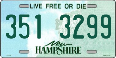 NH license plate 3513299
