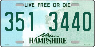 NH license plate 3513440
