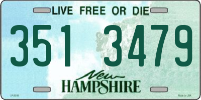 NH license plate 3513479