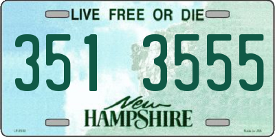 NH license plate 3513555