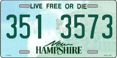 NH license plate 3513573