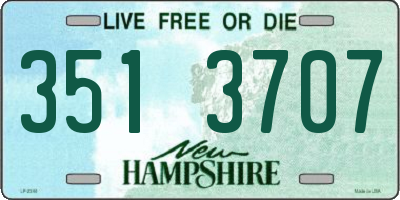 NH license plate 3513707