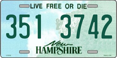 NH license plate 3513742