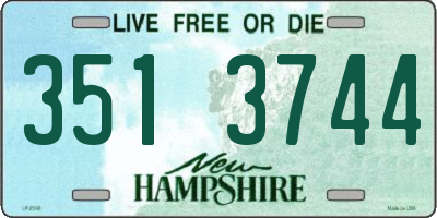 NH license plate 3513744