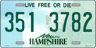 NH license plate 3513782