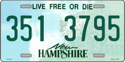 NH license plate 3513795