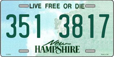 NH license plate 3513817
