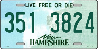 NH license plate 3513824