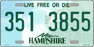 NH license plate 3513855