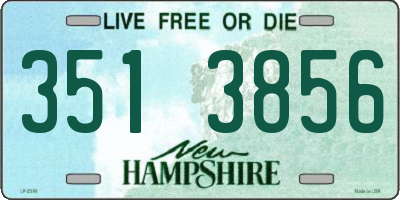 NH license plate 3513856