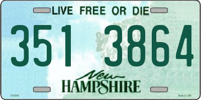 NH license plate 3513864