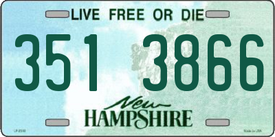 NH license plate 3513866