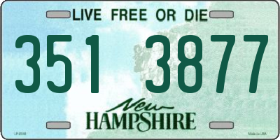 NH license plate 3513877