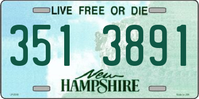 NH license plate 3513891